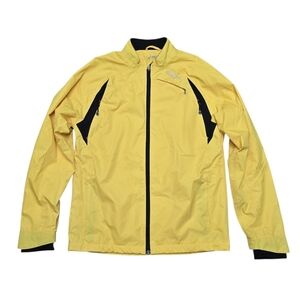 ASICS Men's Windbreaker Light Jacket Yellow Sz S